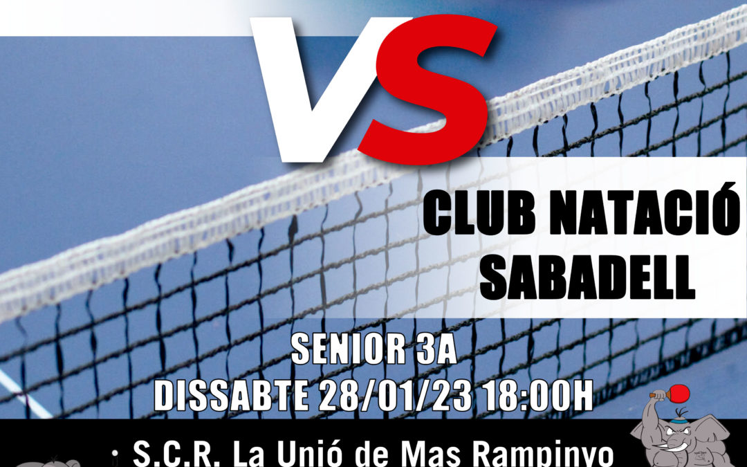 Jornada Lliga Tennis Taula Senior: Ctt. La Unió – Cns Sabadell